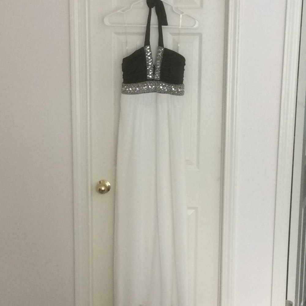 Jeweled Halter Dress